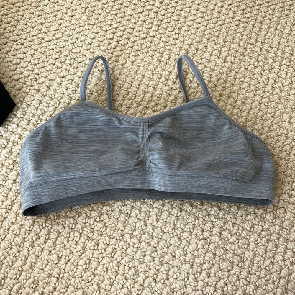 Girls gray Cat and Jack trainer bra, with removable padding size L (10-12)